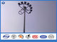LED Electric Q235B Malzeme çelik direği otoban ışık direği, ışık kulesi direği özel renk